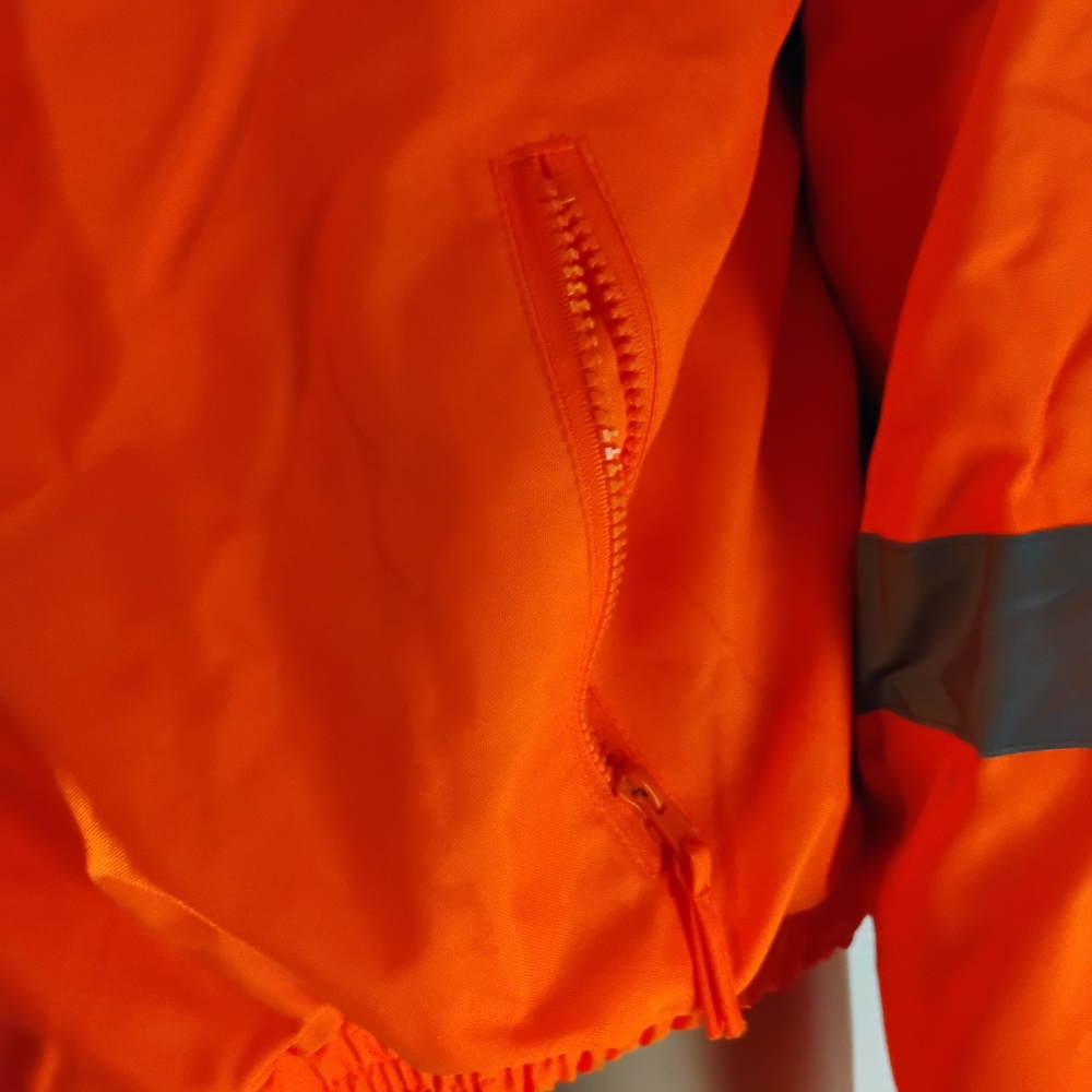 Radwear Orange Jacket with Zipper Size 3 X